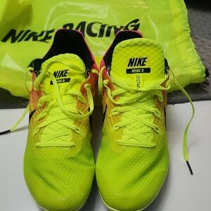Nike Rival D Yellow and Pink Track Shoes